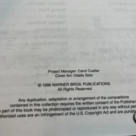 Vintage Great Ladies of Pop Piano/Vocal/Chords Book 90s Chart Toppers - Picture 3 of 3